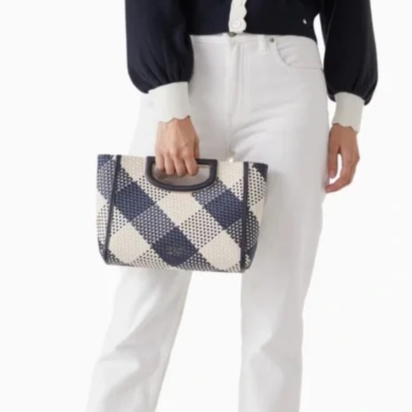kate spade Handbags - NWT Alexia Oversized Woven Gingham Kate Spade